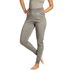 Ripple Yogawear Stonewash Extra Long Slouchy Pants Medium Gray Small NWT